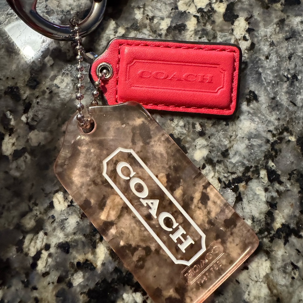 Coach leather purse, coral color. - Picture 7 of 7